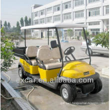 4 seaters Trojan battery electric utility cart with a small cargo golf buggy car